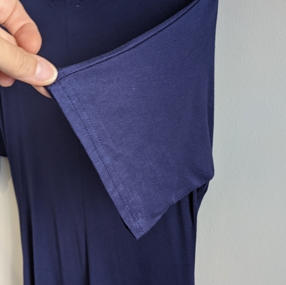 NWT levaca navy asymmetrical tee shirt dress S - Picture 12 of 12